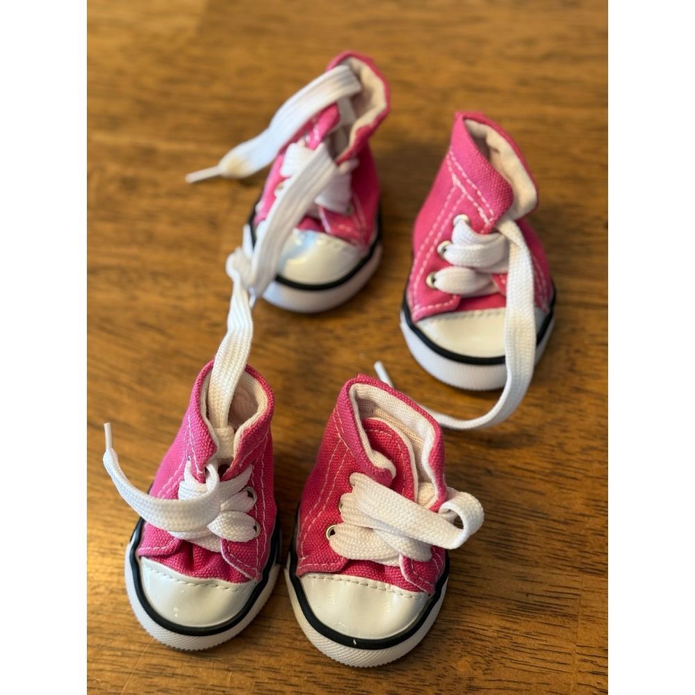 High top pink dog NWT dog shoes all star inspired‎